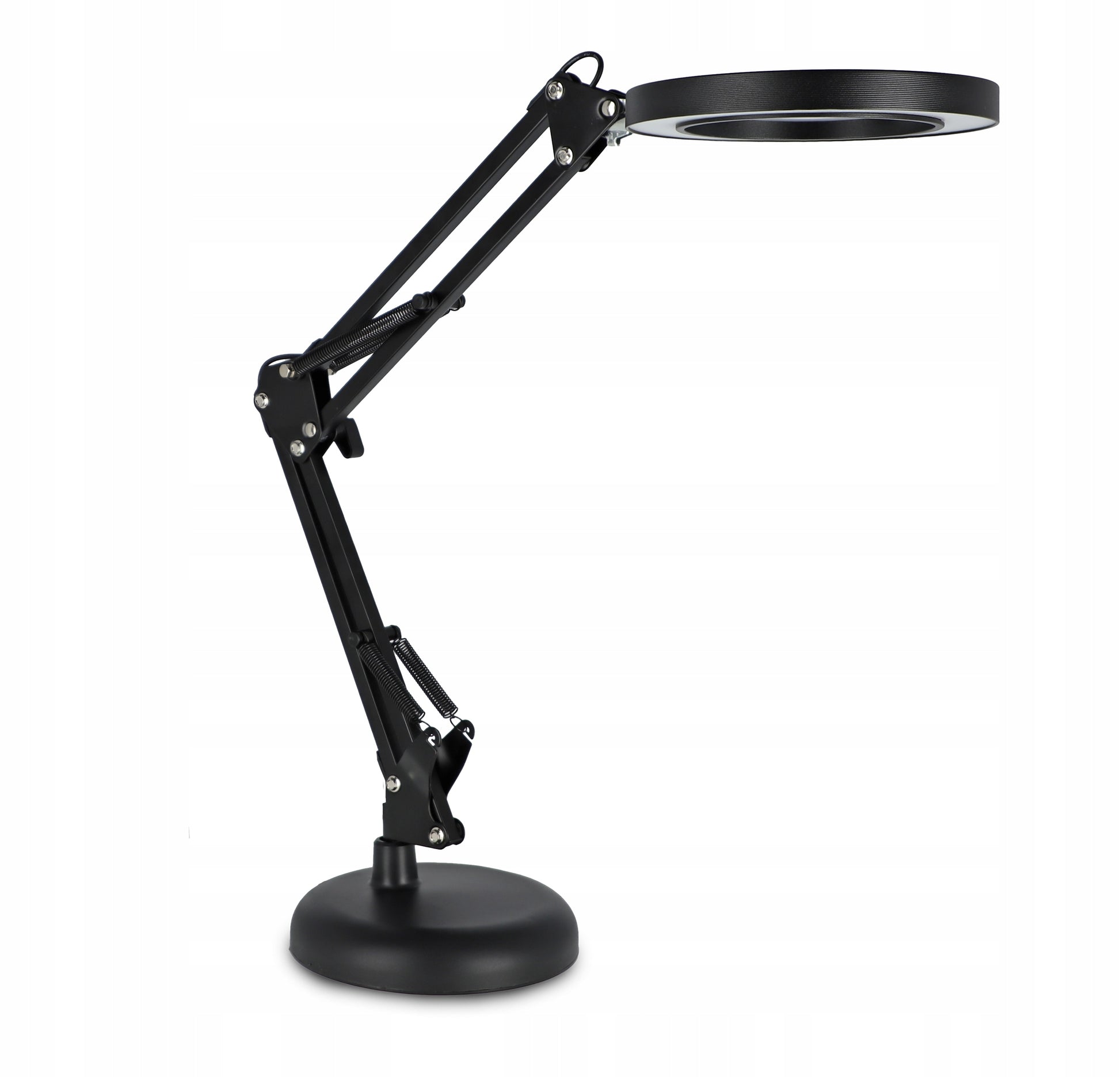 Stalinė LED lempa, kosmetinė lempa, reguliuojamas pritemdymas, didinamasis stiklas