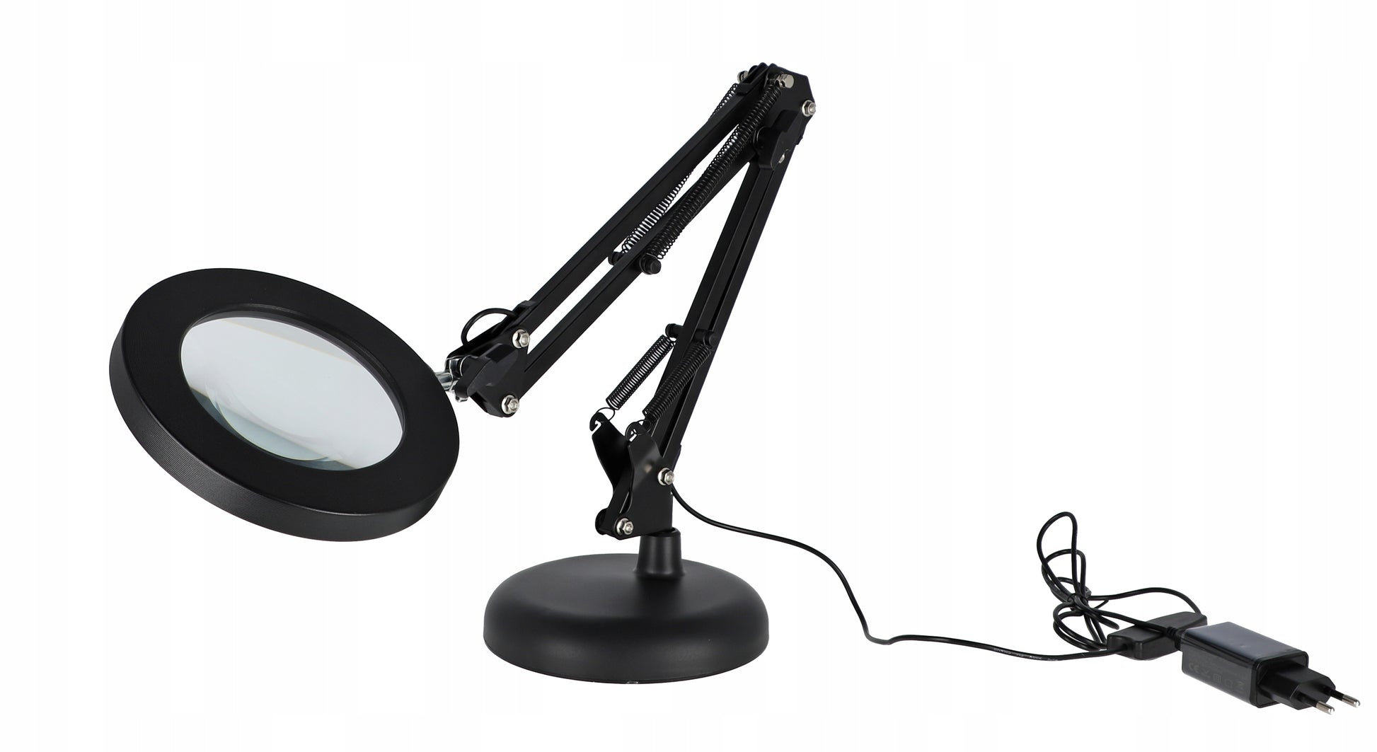 Stalinė LED lempa, kosmetinė lempa, reguliuojamas pritemdymas, didinamasis stiklas