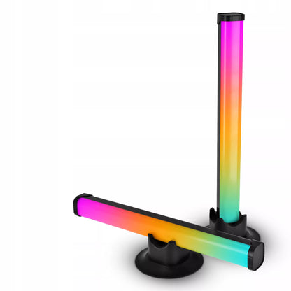 Stalinė LED RGB žaidimų lempa, šviesos juosta, aplinkos apšvietimas su nuotolinio valdymo pultu