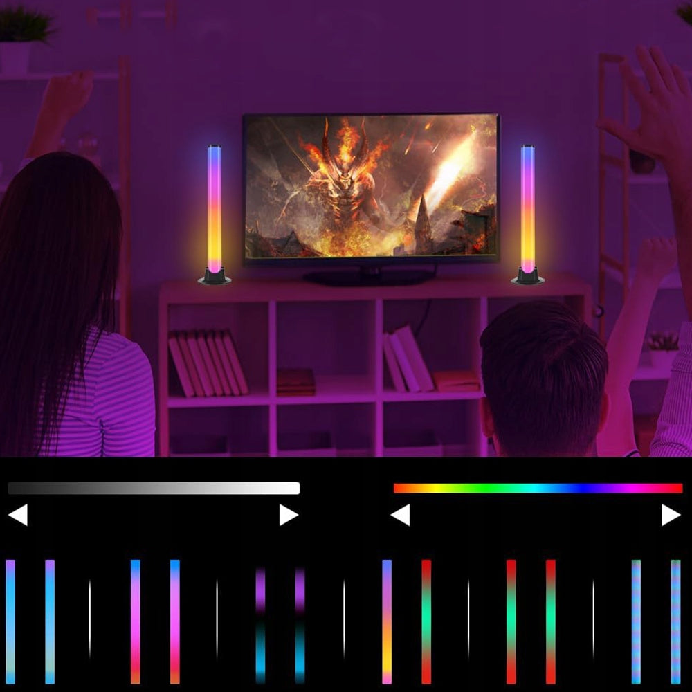 Stalinė LED RGB žaidimų lempa, šviesos juosta, aplinkos apšvietimas su nuotolinio valdymo pultu