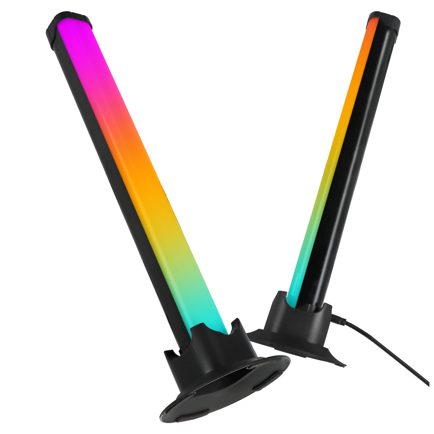 Stalinė LED RGB žaidimų lempa, šviesos juosta, aplinkos apšvietimas su nuotolinio valdymo pultu