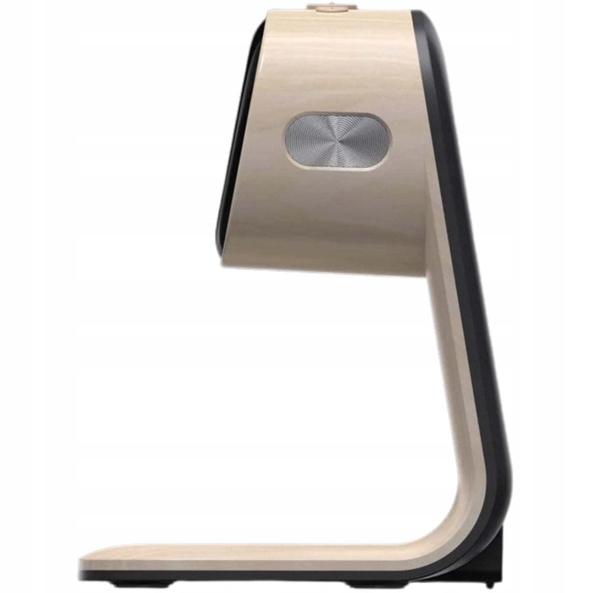 LED stalinė naktinė lemputė su Qi 15W belaidžiu įkrovikliu ir žadintuvu