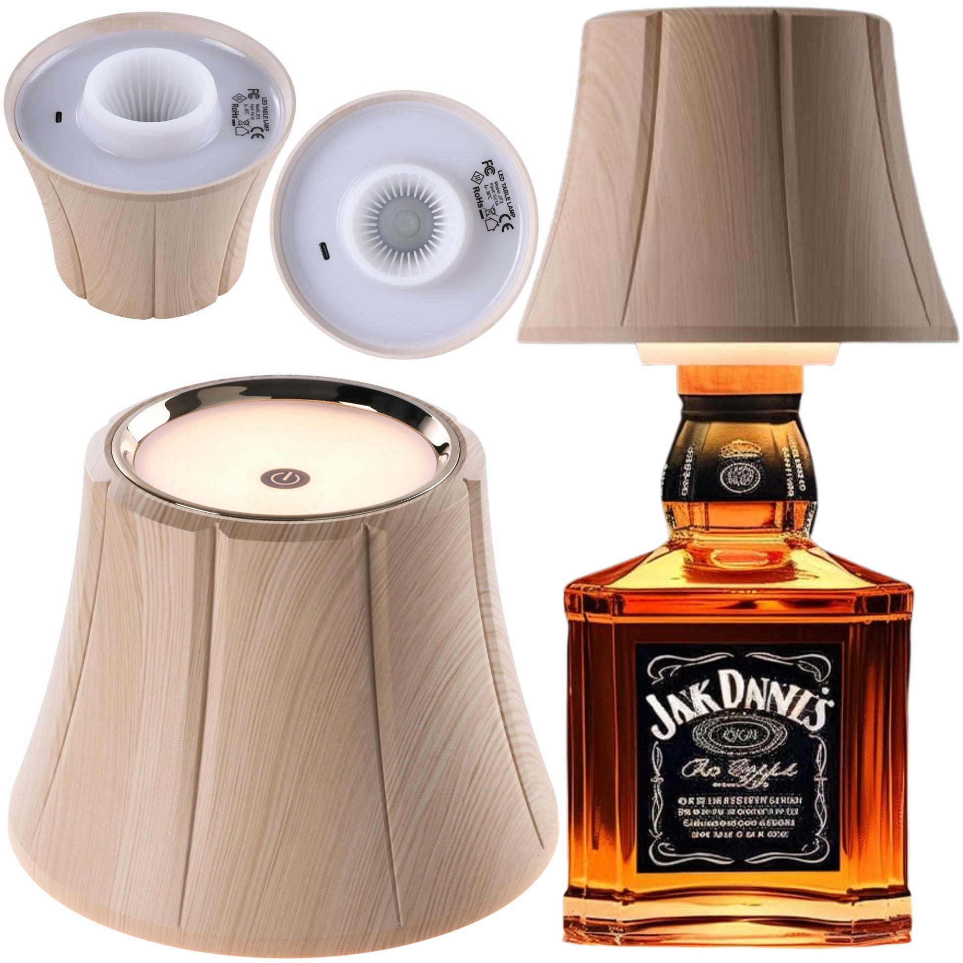 LED stalinė lemputė ant butelio 26-30 mm pasidaryk pats