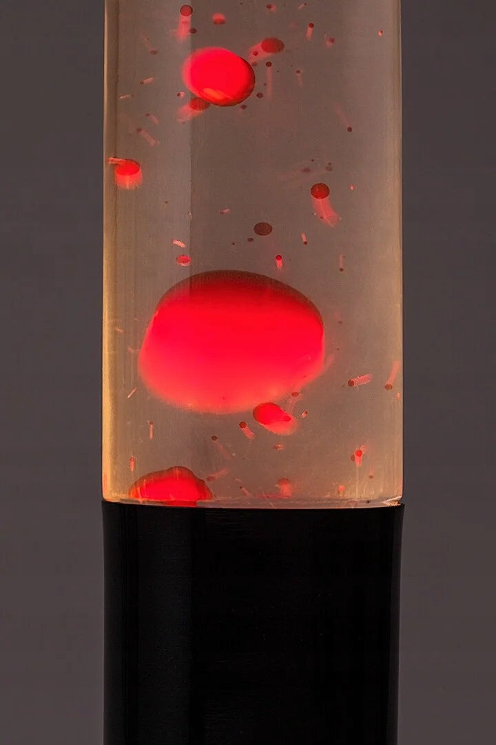 Stalinė/naktinė lemputė "Lava", juoda-raudona, 40 cm, su lempute Rabalux
