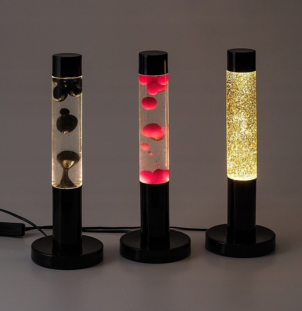 Stalinė/naktinė lemputė "Lava", juoda-raudona, 40 cm, su lempute Rabalux