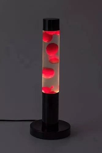 Stalinė/naktinė lemputė "Lava", juoda-raudona, 40 cm, su lempute Rabalux