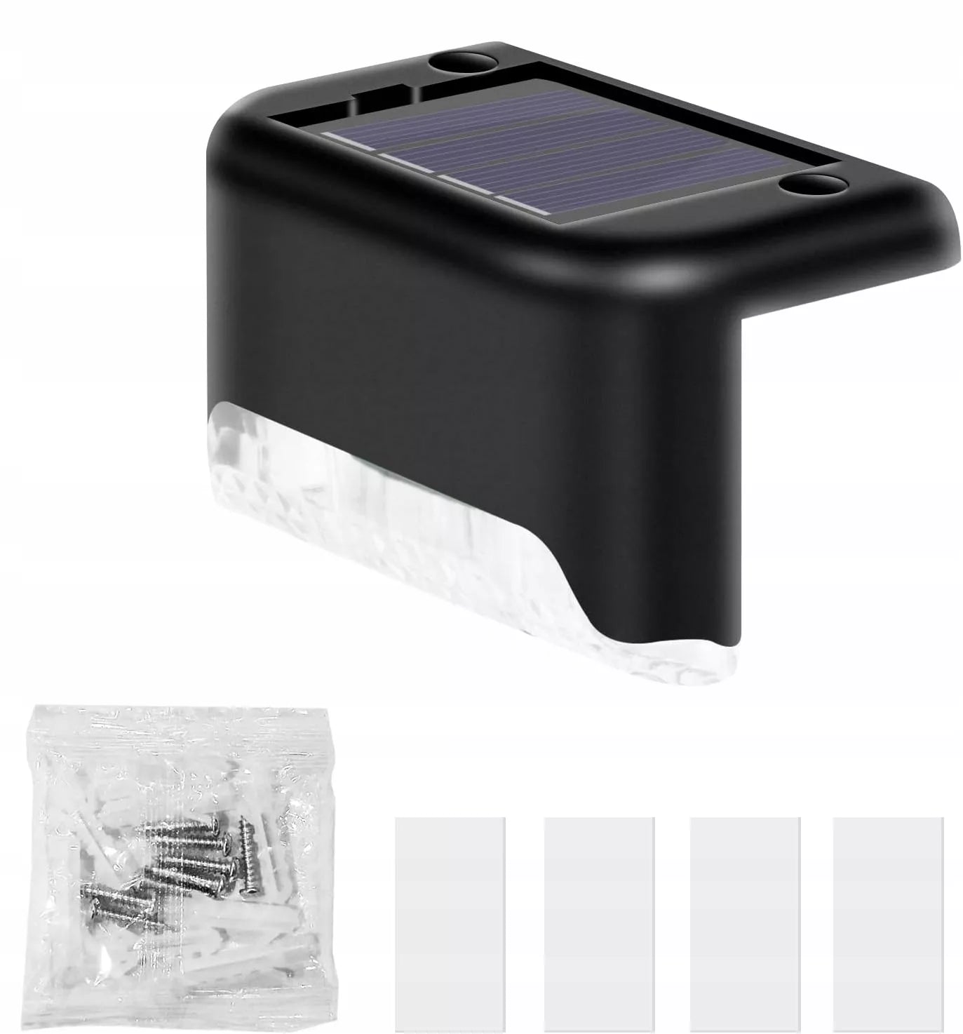 Solarne lampki ogrodowe LED na schody, płot i do ogrodu z czujnikiem zmierzchu
