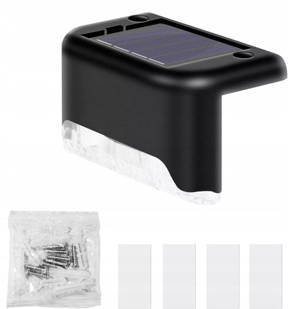 Solarne lampki ogrodowe LED na schody, płot i do ogrodu z czujnikiem zmierzchu