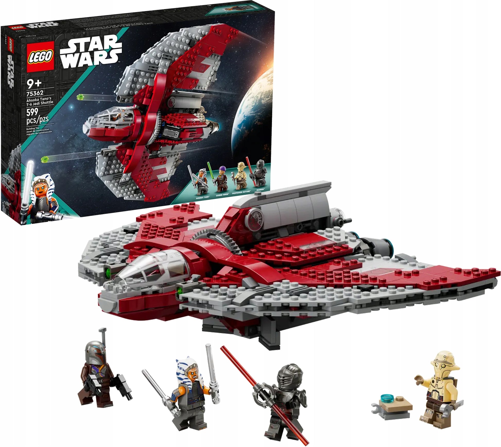 LEGO Star Wars „Jedi“ kosminis laivas T-6 Ahsokos Tano – 75362