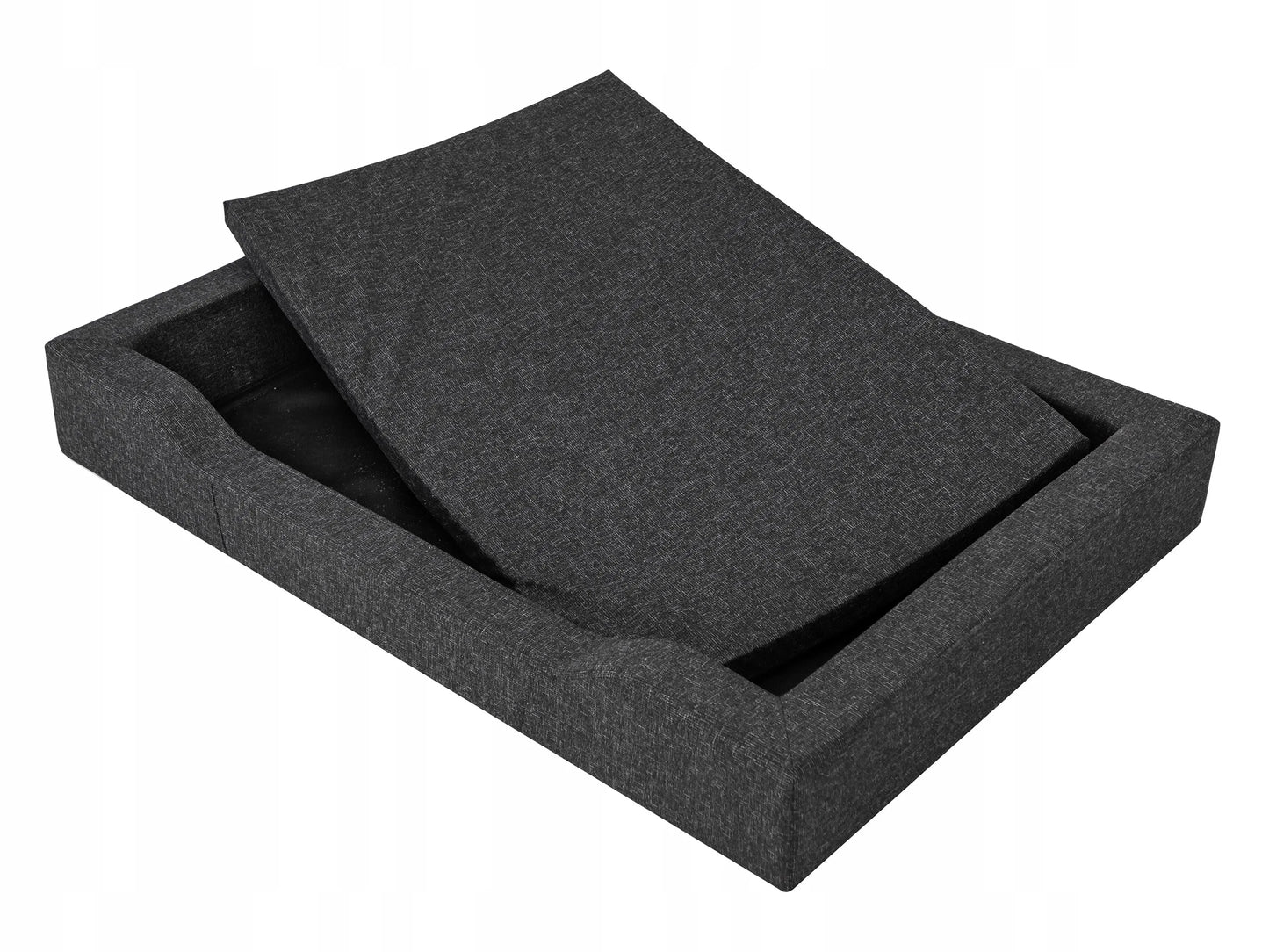 Vandeniui atspari šunų lova sofa XXL 120x80 cm, juoda