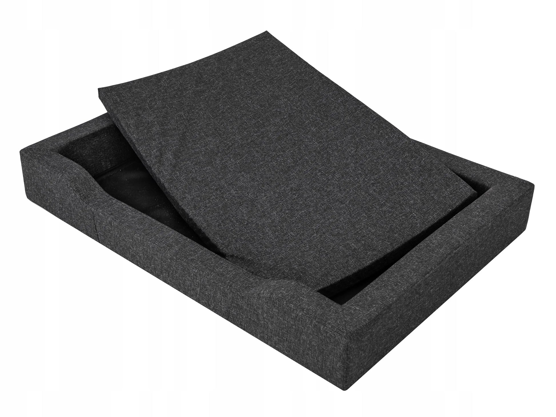 Vandeniui atspari šunų lova sofa XXL 120x80 cm, juoda