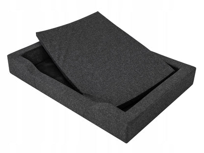 Vandeniui atspari šunų lova sofa XXL 120x80 cm, juoda