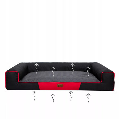 Šunų guolis, sofa lova VANDENIUI ATSPARUS nuimamas užvalkalas XL 100x65 cm
