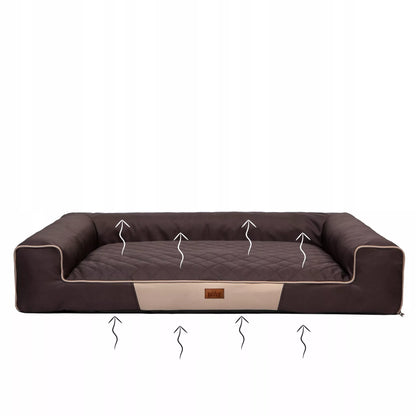 Šunų guolis, sofa lova, VANDENIUI ATSPARUS, NUIMAMAS UŽVALKALAS, XL 100x65 cm
