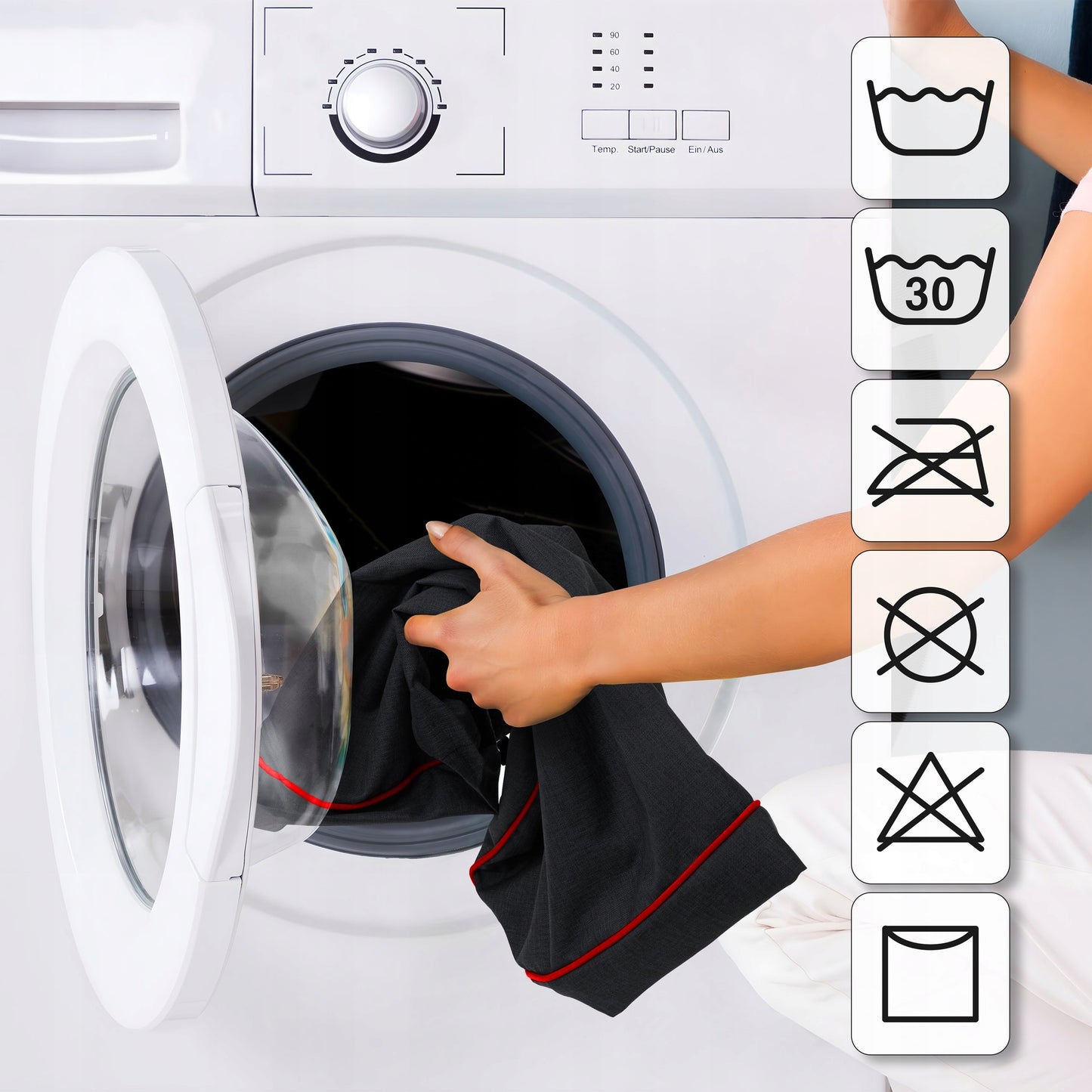 Šuns lova, Sofa Vandeniui atspari Nuimamas užvalkalas XL 100x65 cm