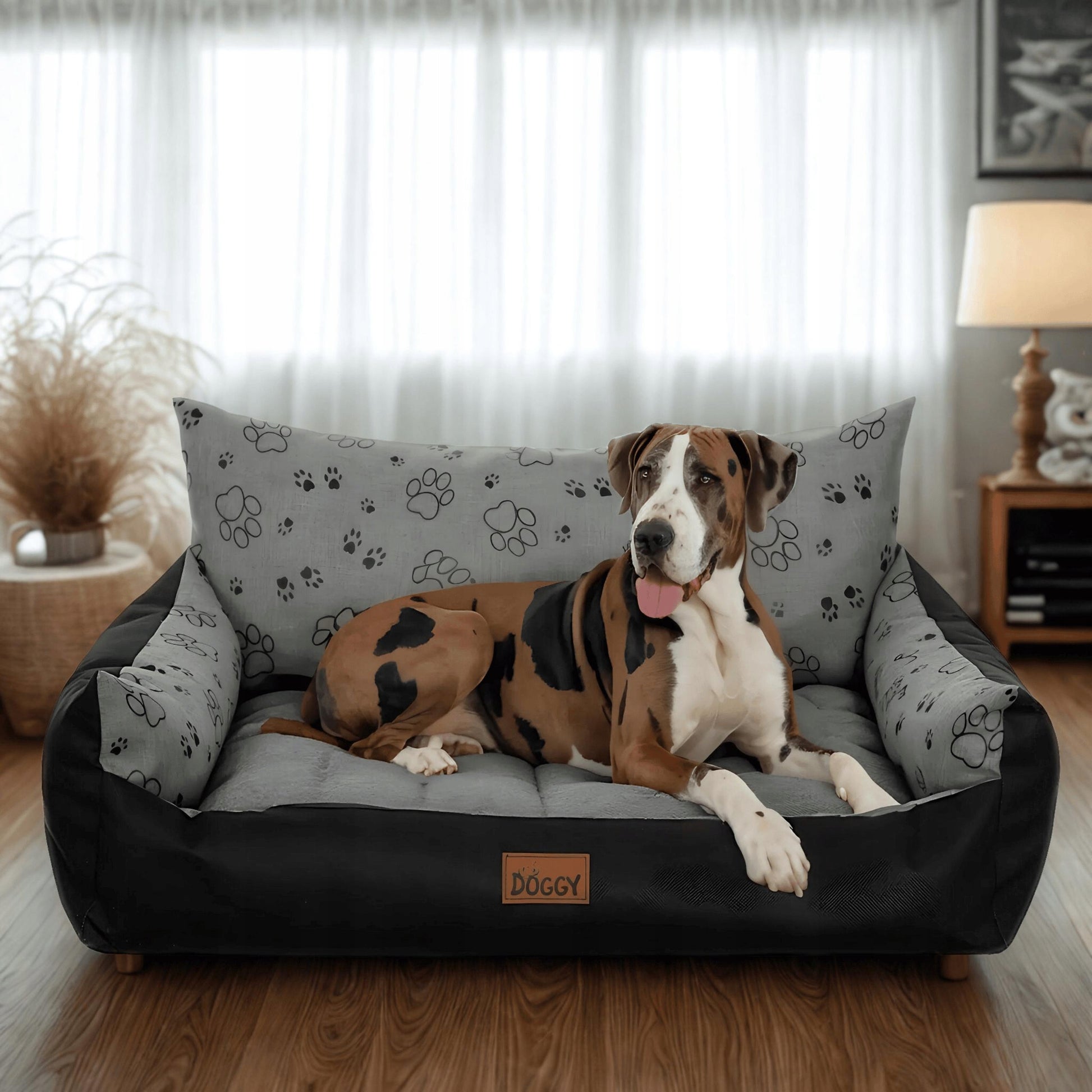 Atsparus vandeniui šunų guolis – Giga šunų lova XXXL 132x106 cm