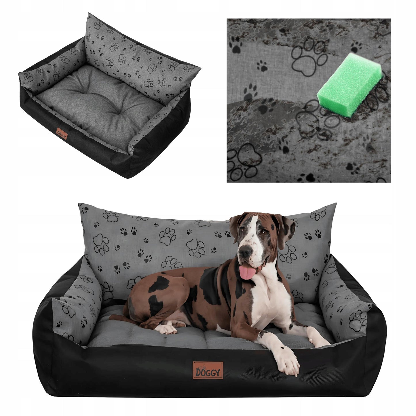 Atsparus vandeniui šunų guolis – Giga šunų lova XXXL 132x106 cm
