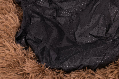 BB-Shop pliušinis „Shaggy“ gultas šunims, rudas, ovalus, L dydis, 80 cm