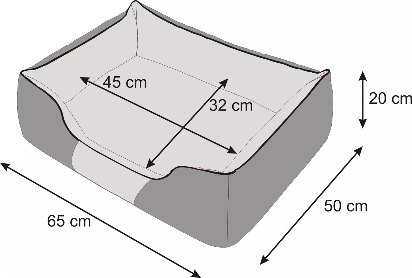 Šunų lovytė, Maža "Hobbydog" sofa - L: 65x50