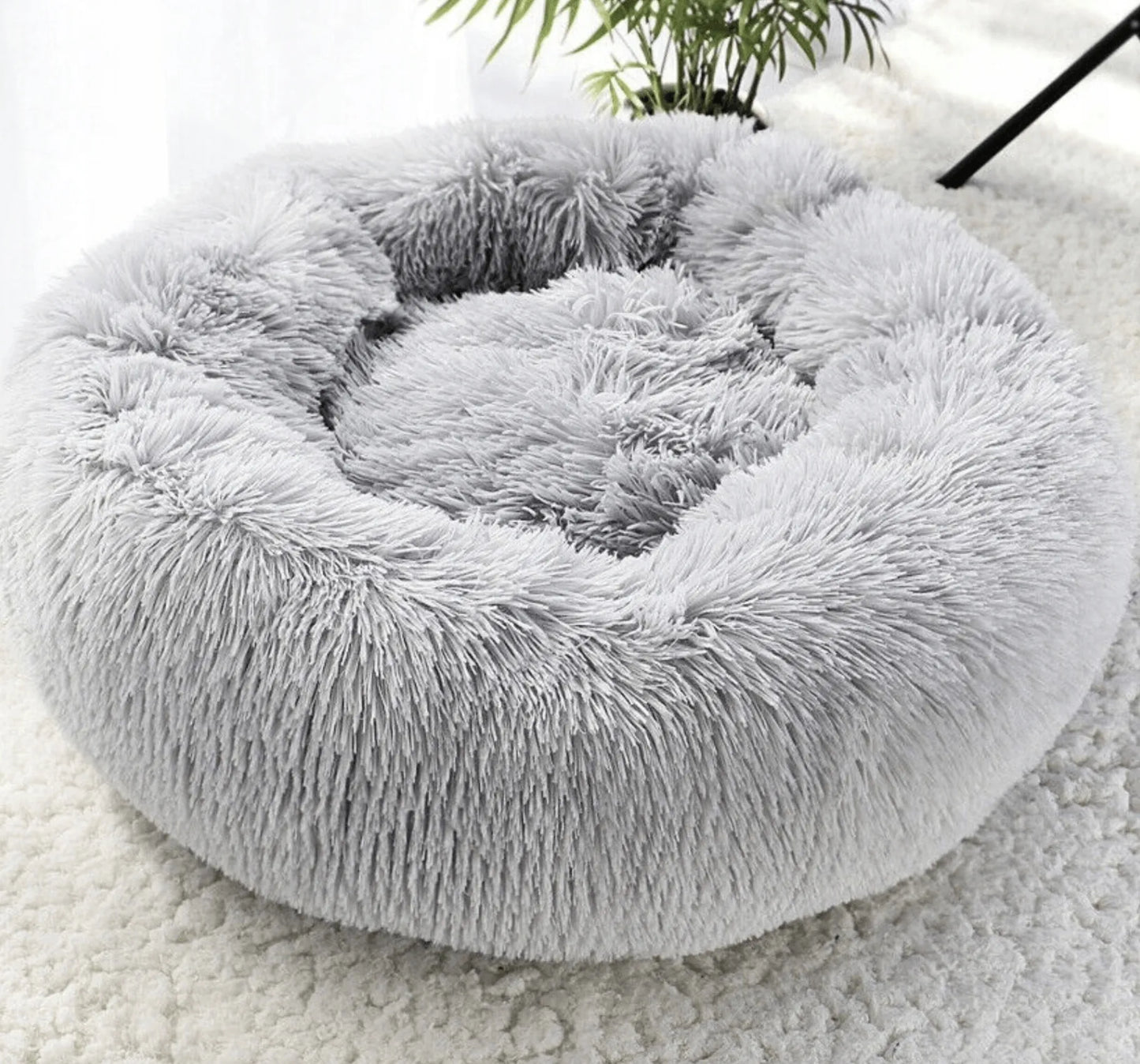 BB-Shop Shaggy gultas šunims ir katėms 80 cm – pliušinis, neslystantis, patogus