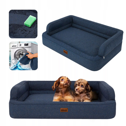 Šunų guolis – sofa, šunų lovelė – lengvai valoma 117x79 cm