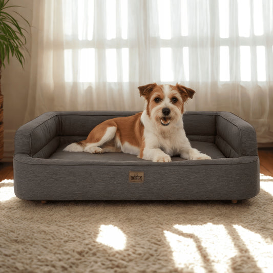 Šunų guolis - sofa, šunų lova - lengvai valoma 78x47 cm