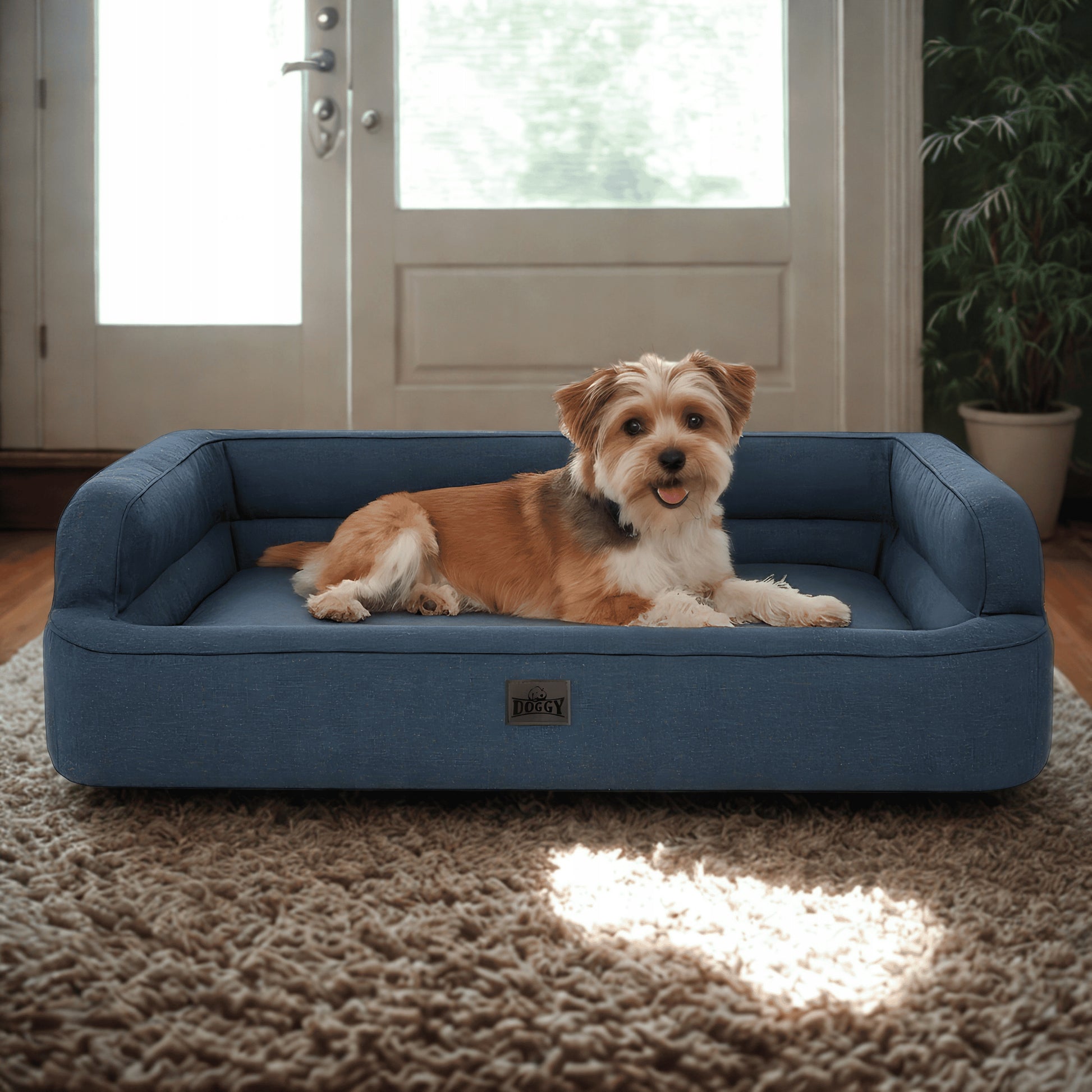 Šunų guolis - sofa, šunų lova - lengvai valoma 78x47 cm