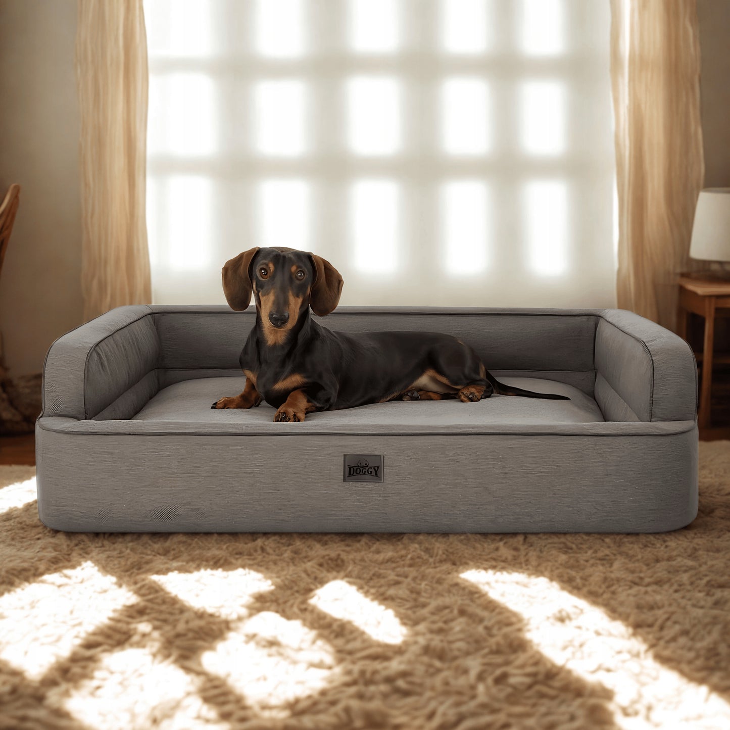 Šuns guolis - sofa, šuns lova - lengvai valomas 96x62 cm