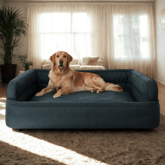 Šunų guolis - sofa, šunų lovelė - atspari vandeniui - XXL 117x79 cm