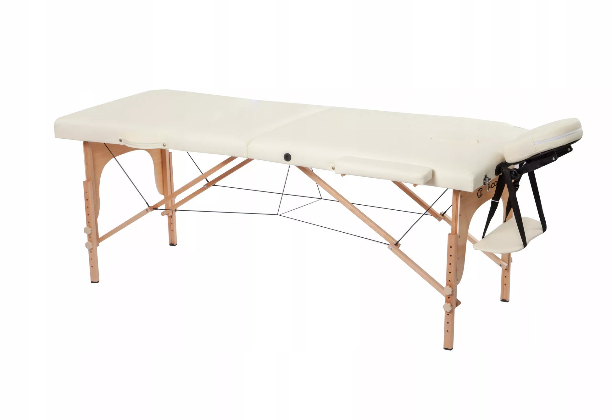 Grožio procedūrų lova blakstienų priauginimui, medinė masažo kušetė i-coucou