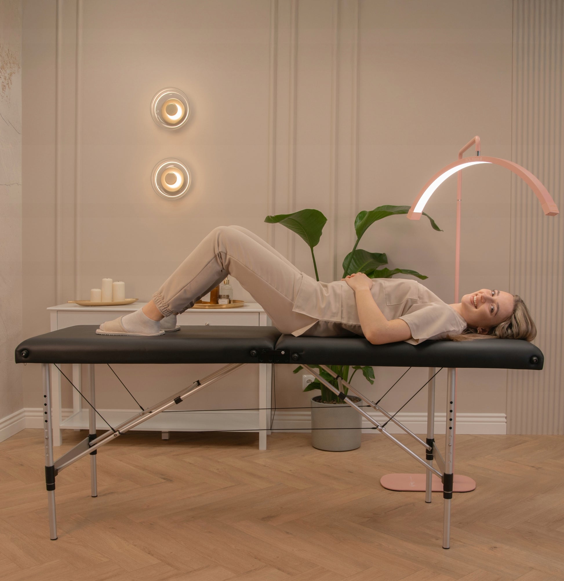 Grožio Lova Blakstienų Priauginimo Stalas Sulankstomas Aliumininis Krėslas 70 cm