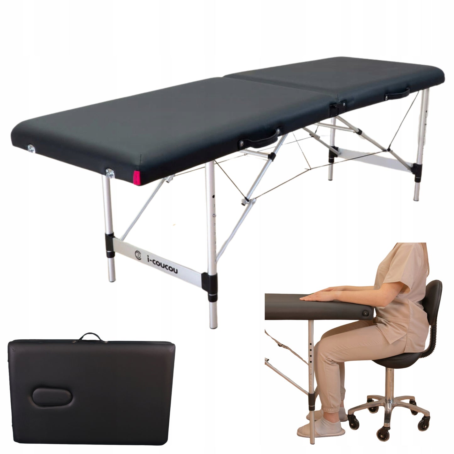 Grožio Lova Blakstienų Priauginimo Stalas Sulankstomas Aliumininis Krėslas 70 cm