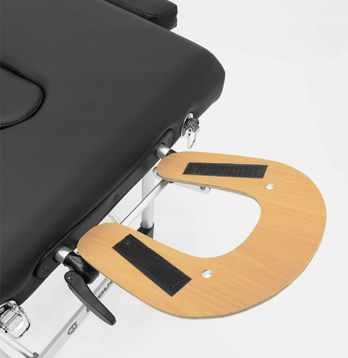 Masažinis kosmetologinis sulankstomas aliumininis stalas blakstienų priauginimui