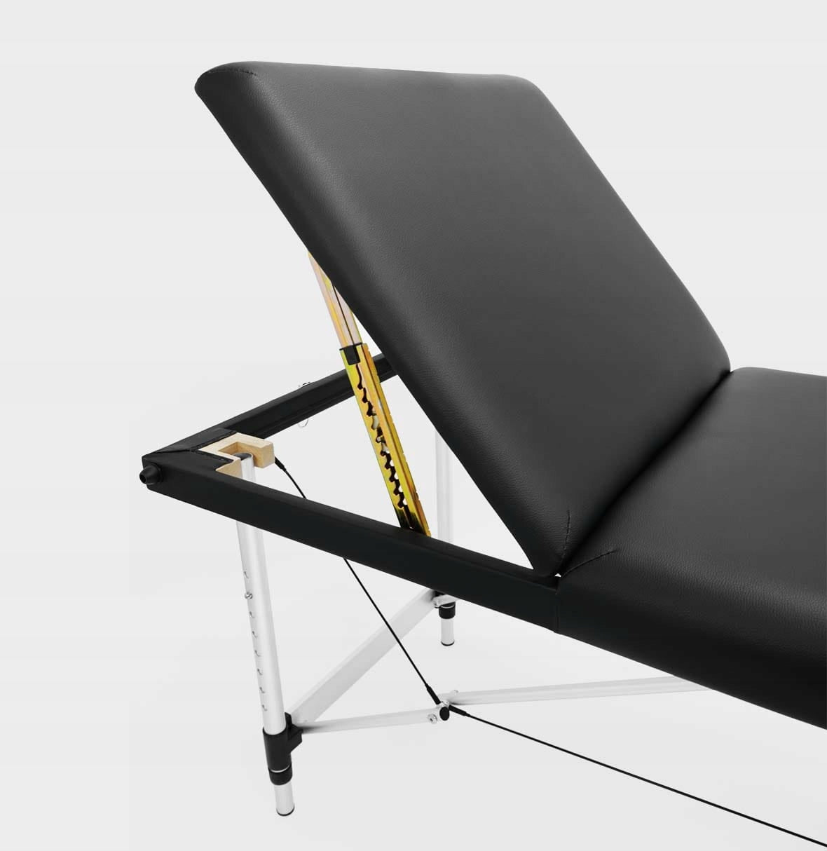 Masažinis kosmetologinis sulankstomas aliumininis stalas blakstienų priauginimui