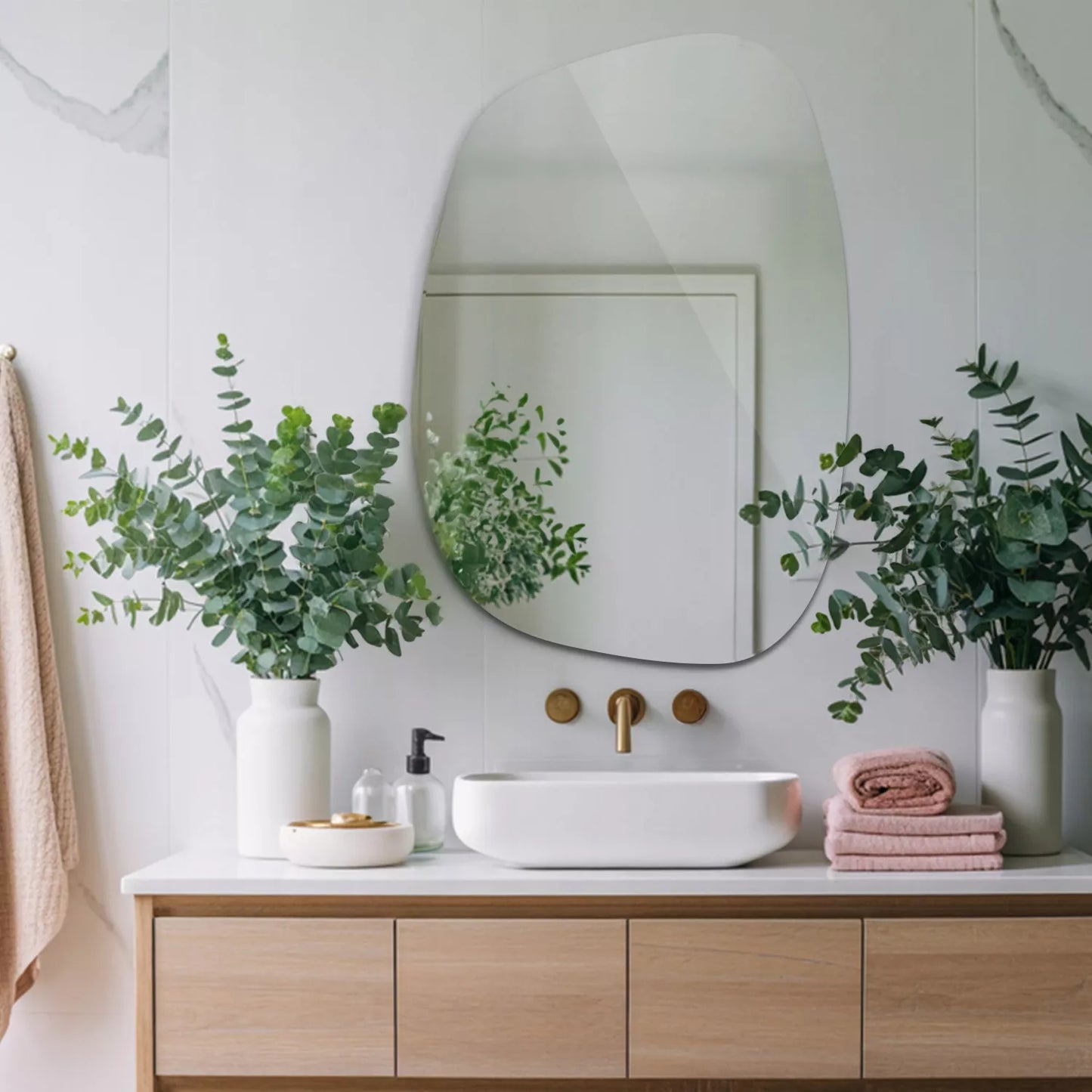 Dekoratyvinis Veidrodis Drabužinei, Miegamajam, Dizaininis Sieninis Veidrodis