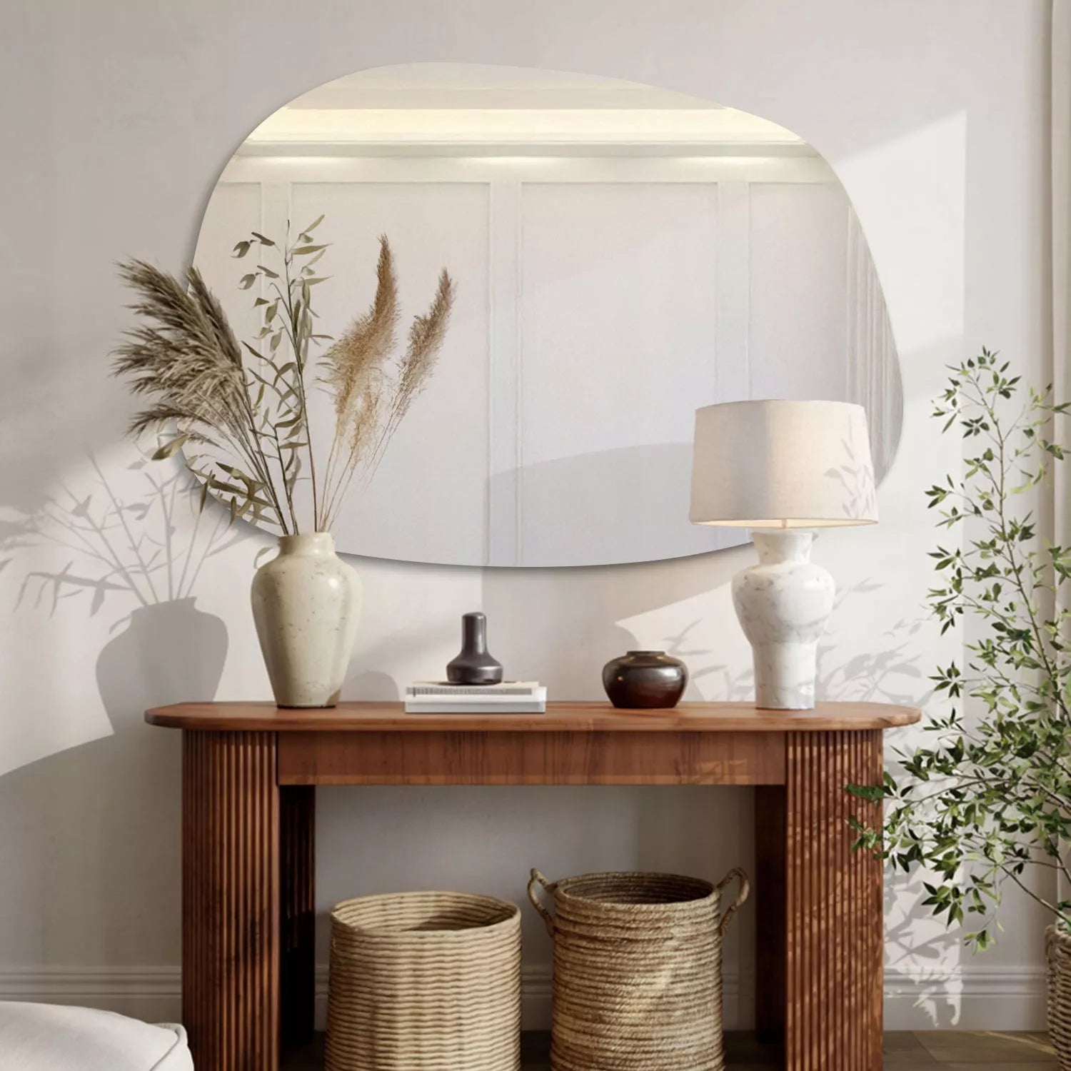 Klasikaus, dekoratyvus "Loft" stiliaus veidrodis prieškambariui, svetainei, miegamajam, boho