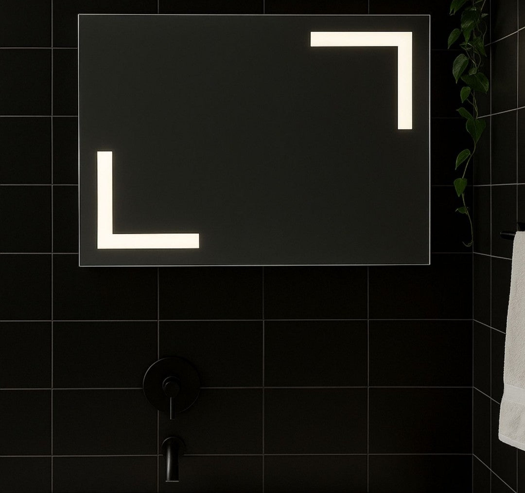 Didelis LED vonios veidrodis Aries 100x80 cm be jungiklio