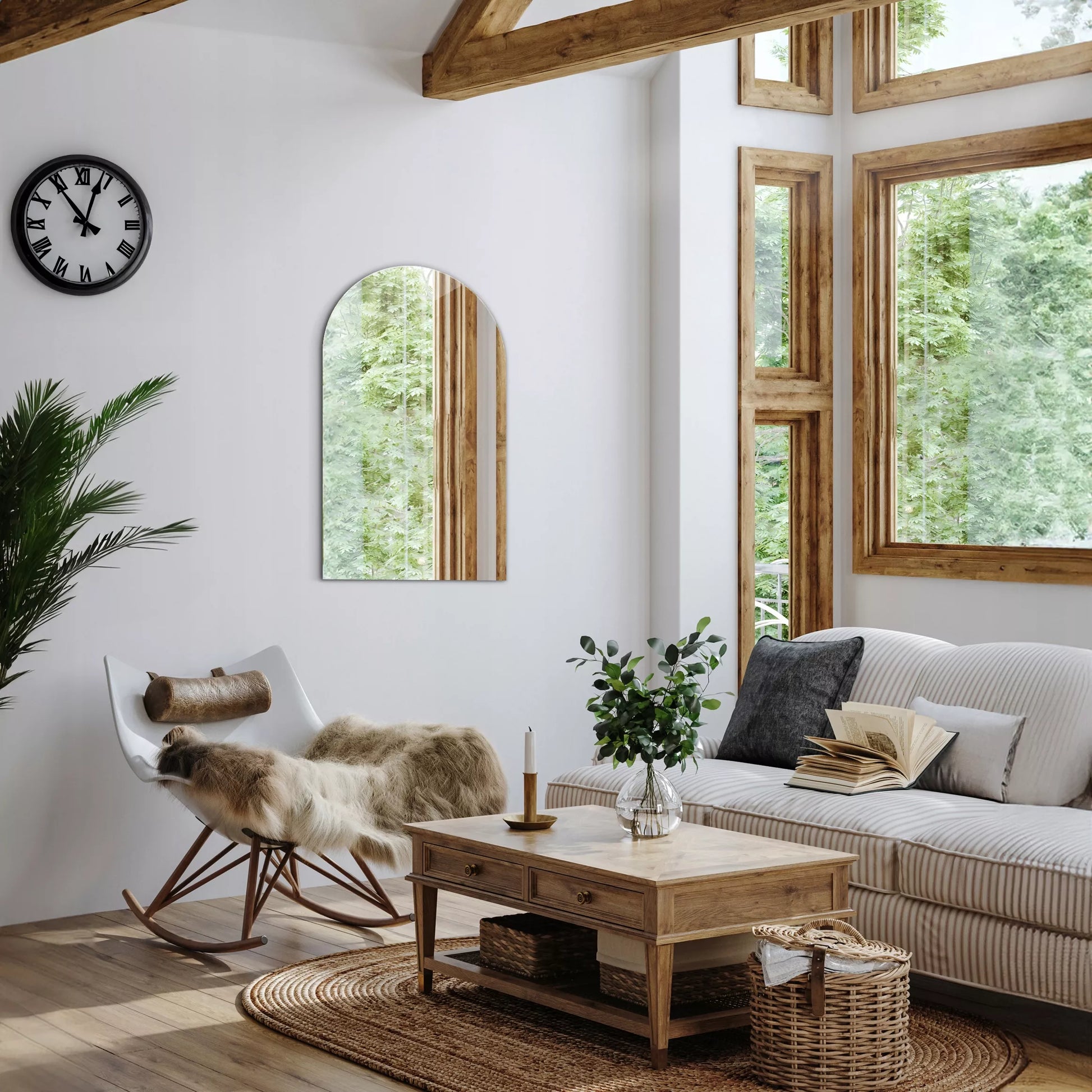 Ovalinis šlifuotas veidrodis premium klasės vonios dekoratyvinis 50 x 90 cm