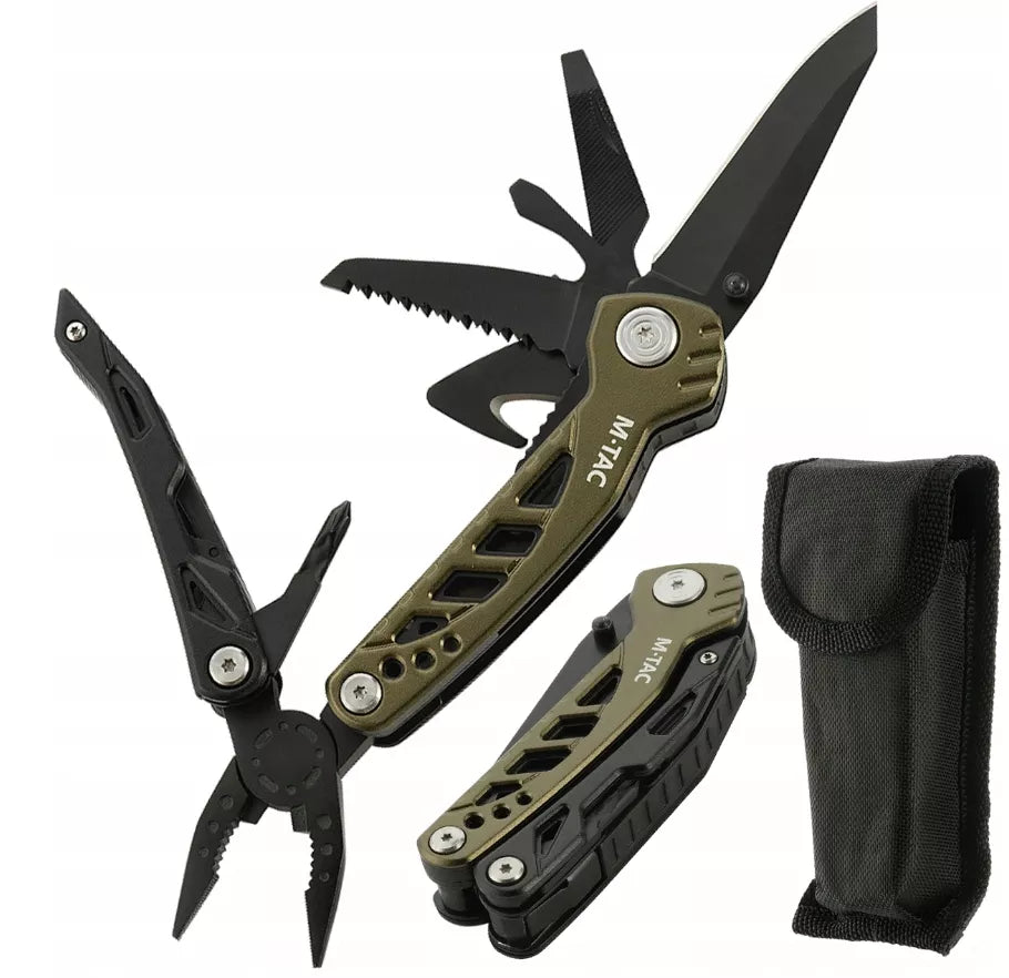 M-Tac 2 Multitool 7 viename Daugiafunkcinis įrankis EDC išgyvenimui stovyklavimui