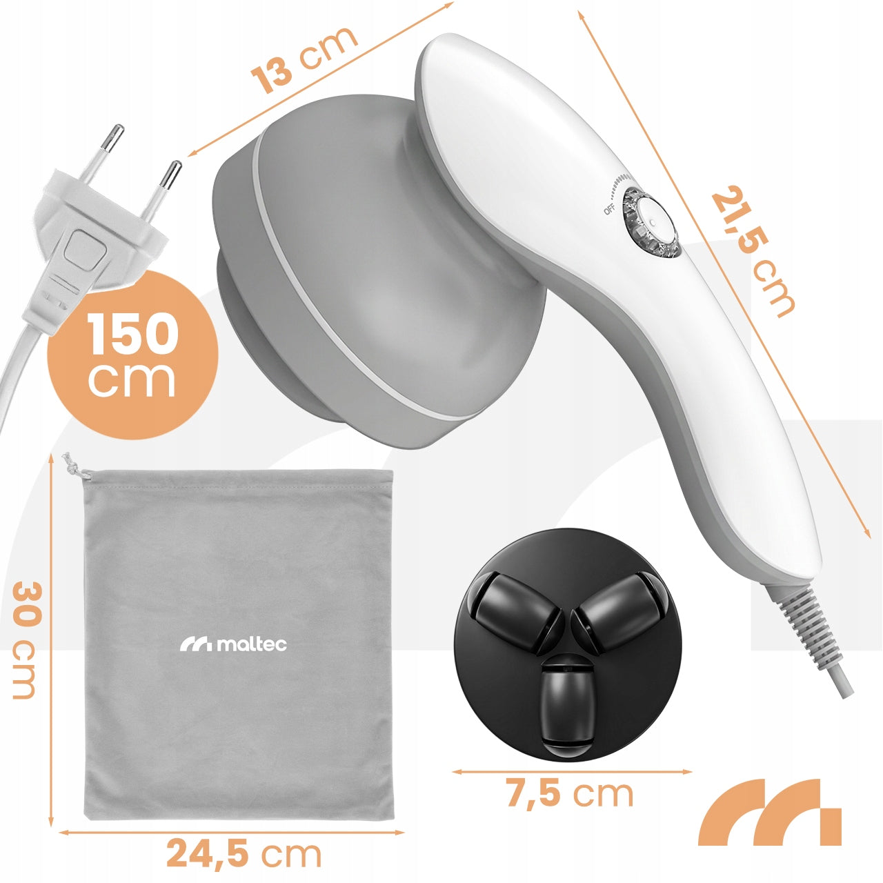 Anticeliulitinis masažuoklis, liekninantis pistoletas kūnui, kojoms, stangrinantis