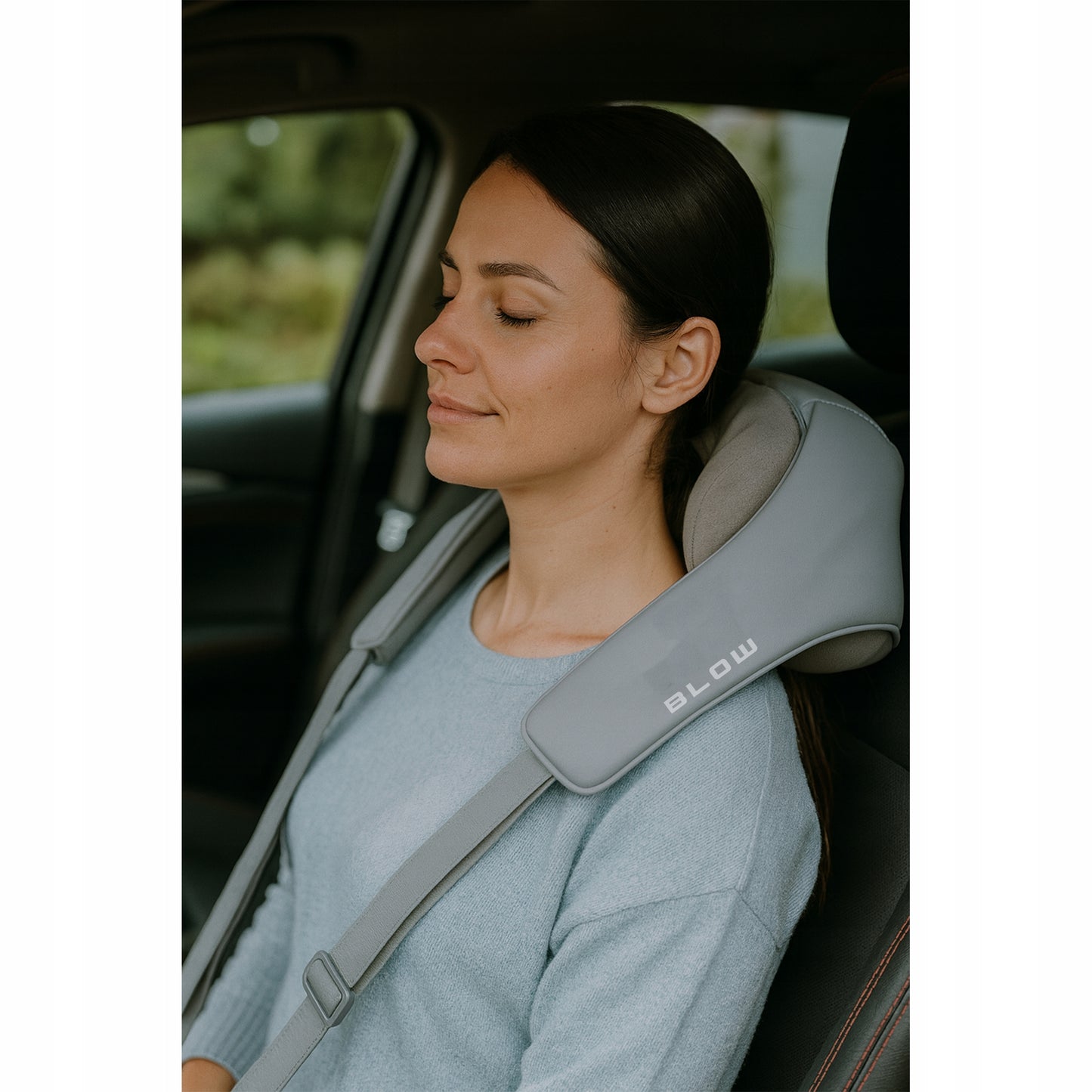 Belaidis masažuoklis kaklui, pakaušiui ir nugarai su šildymu, Shiatsu, įkraunamas