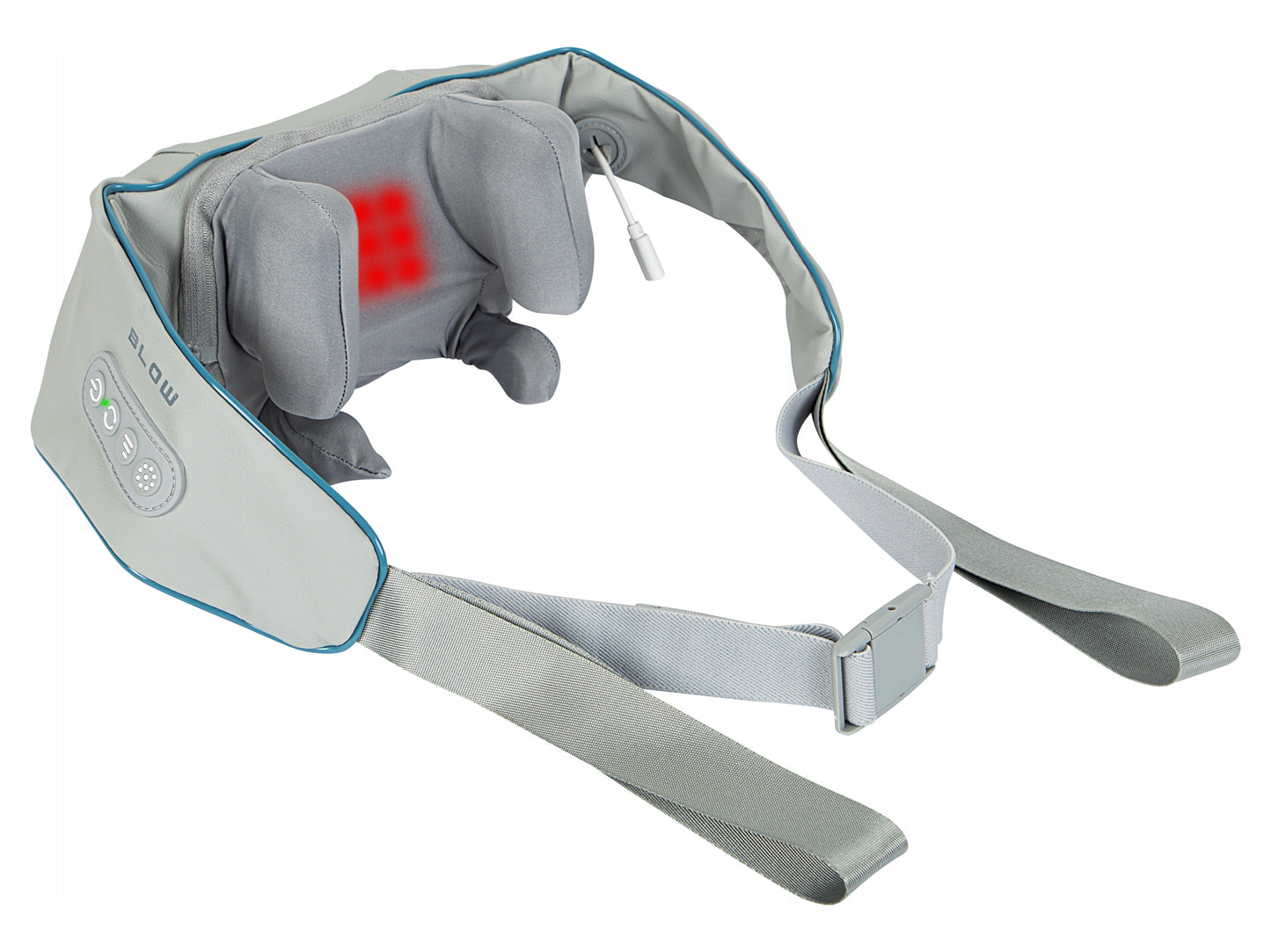 Belaidis masažuoklis kaklui, pakaušiui ir nugarai su šildymu, Shiatsu, įkraunamas