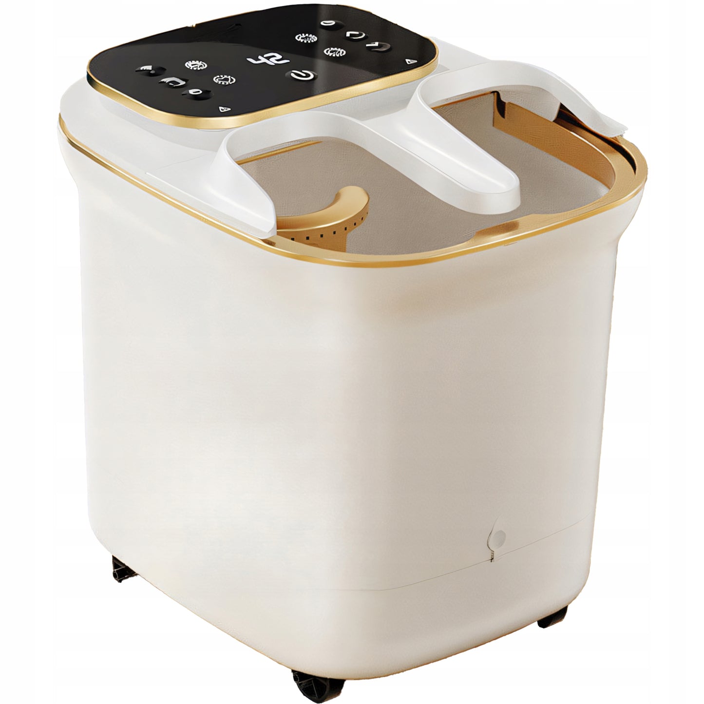 Vandens pėdų hidromasažuoklis, šildomas, su masažo galvutėmis ir voleliais, LCD, 500W