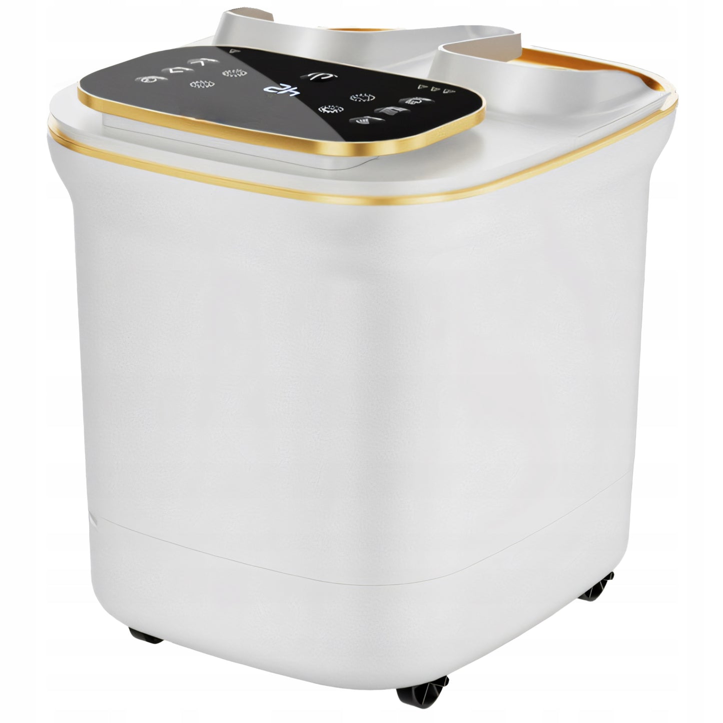 Vandens pėdų hidromasažuoklis, šildomas, su masažo galvutėmis ir voleliais, LCD, 500W