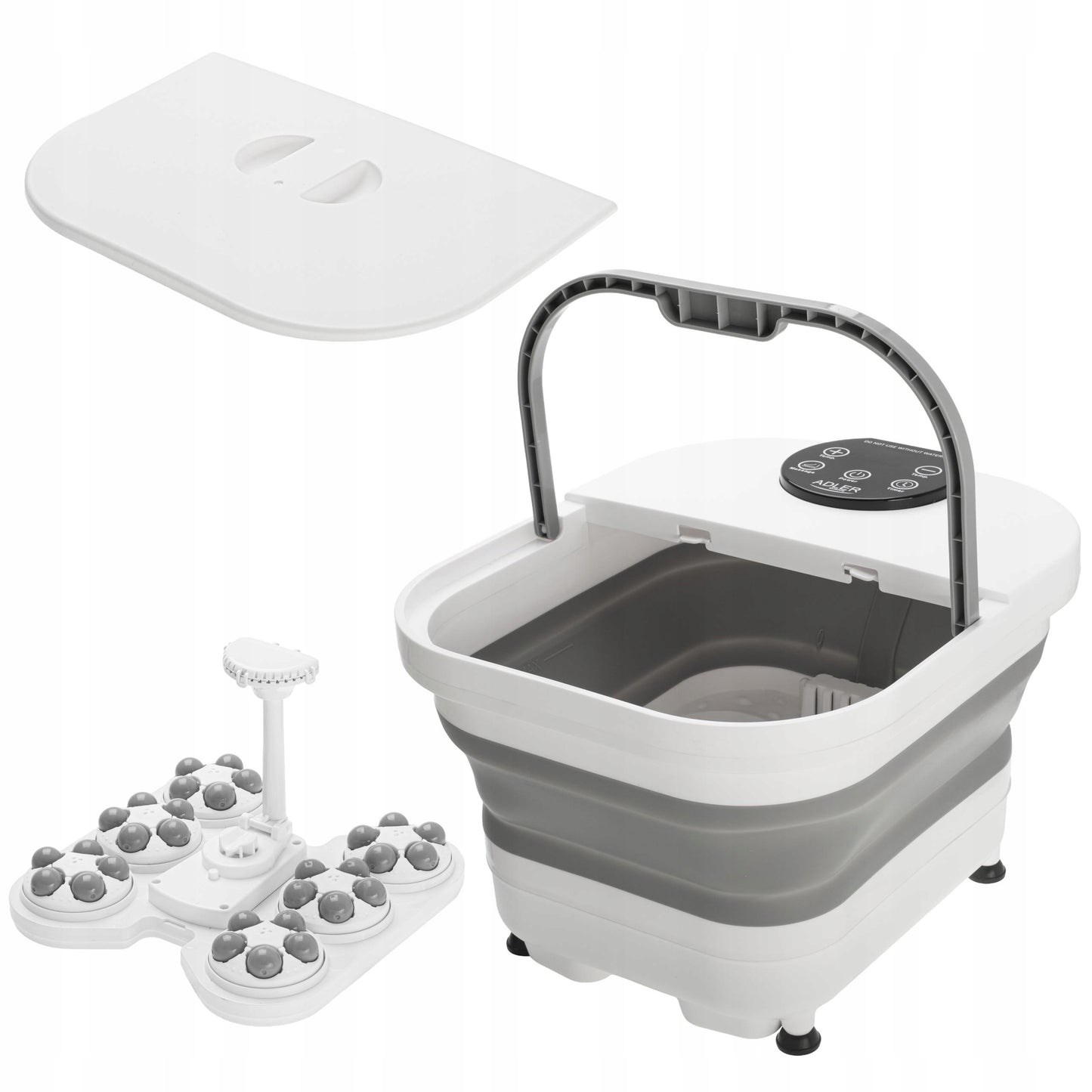 Vandens pėdų masažuoklis, sulankstomas hidromasažuoklis su laikmačiu ir šildymu, dušo galvutė