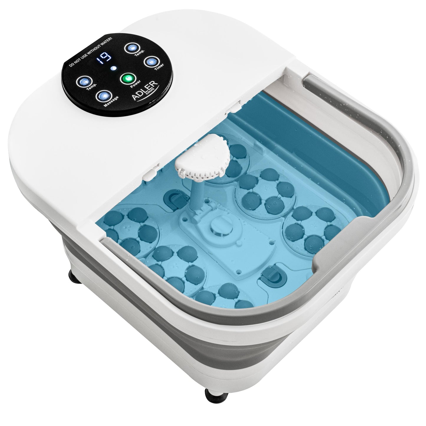 Vandens pėdų masažuoklis, sulankstomas hidromasažuoklis su laikmačiu ir šildymu, dušo galvutė