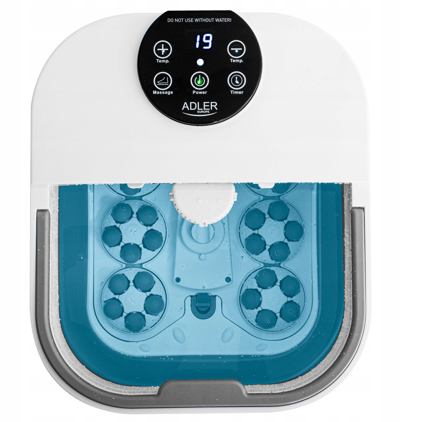 Vandens pėdų masažuoklis, sulankstomas hidromasažuoklis su laikmačiu ir šildymu, dušo galvutė