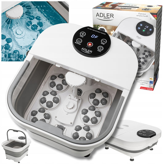 Vandens pėdų masažuoklis, sulankstomas hidromasažuoklis su laikmačiu ir šildymu, dušo galvutė