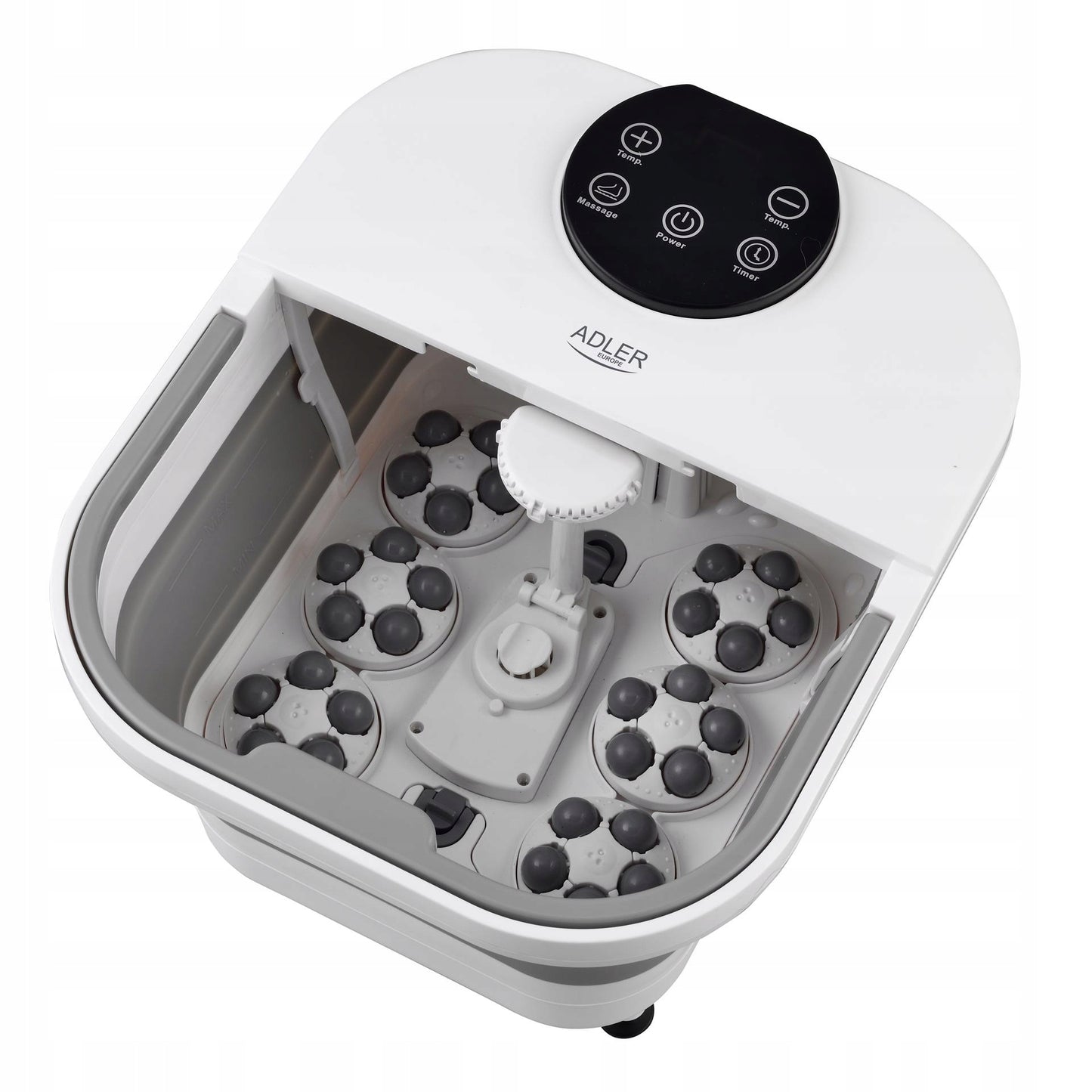 Vandens pėdų masažuoklis, sulankstomas hidromasažuoklis su laikmačiu ir šildymu, dušo galvutė
