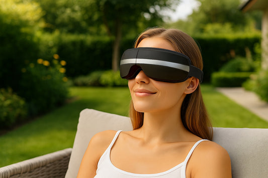 Veido ir akių masažuoklis su šiltu kompresu, 4 masažo režimai, BLUETOOTH reguliuojamas